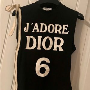 Vintage Christian Dior by Galliano side zip tank